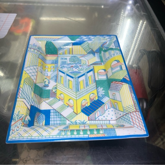 Hermes Other - Hermes Les Cavaliers Change Tray Porcelain Ashtray
